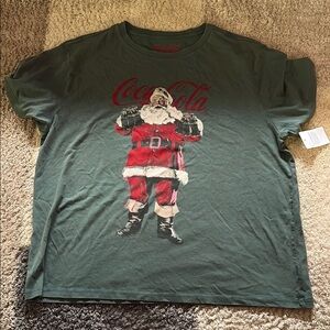 Coca-Cola Santa Graphic T-Shirt. XL Lucky Brand